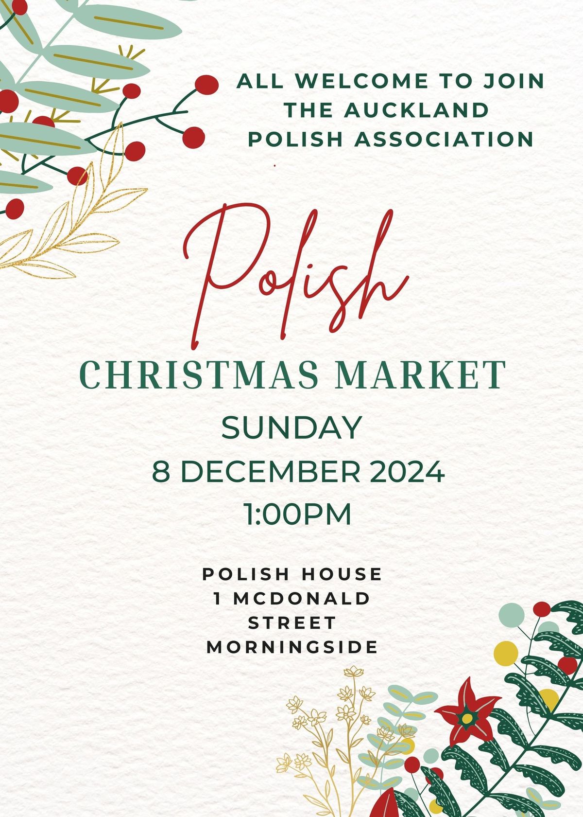 Auckland Polish Association Xmas market