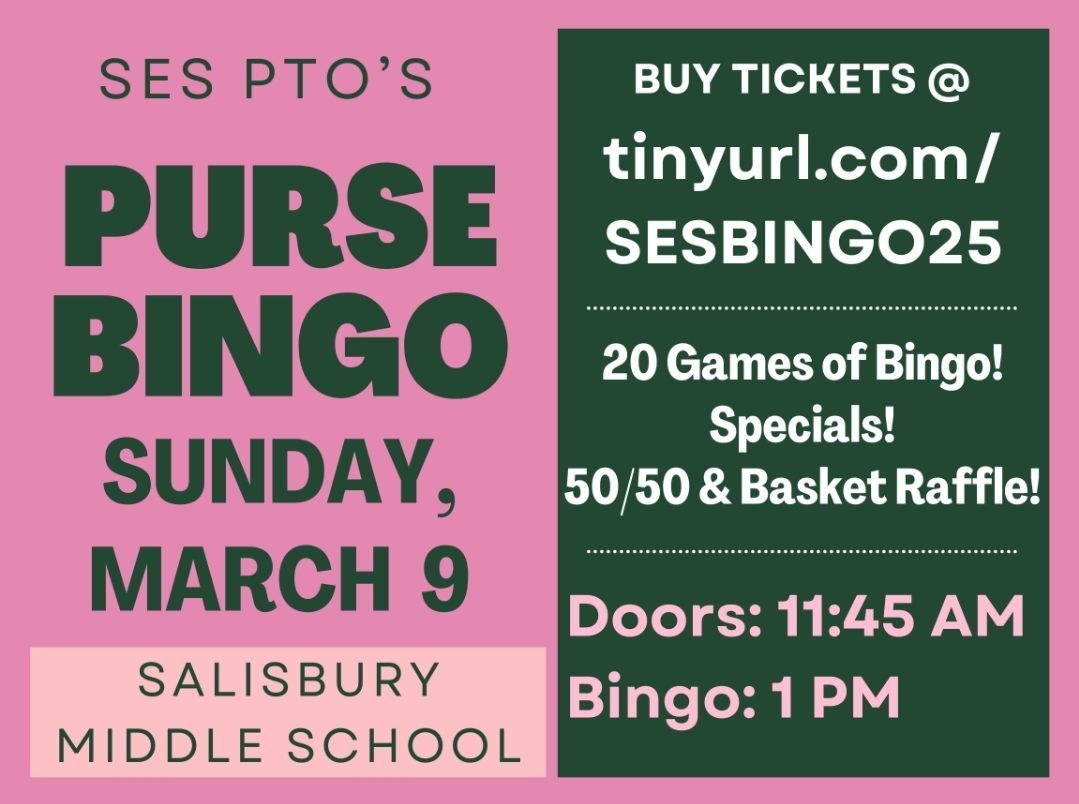 The SES PTO Presents the 11th Annual Purse Bingo Fundraiser