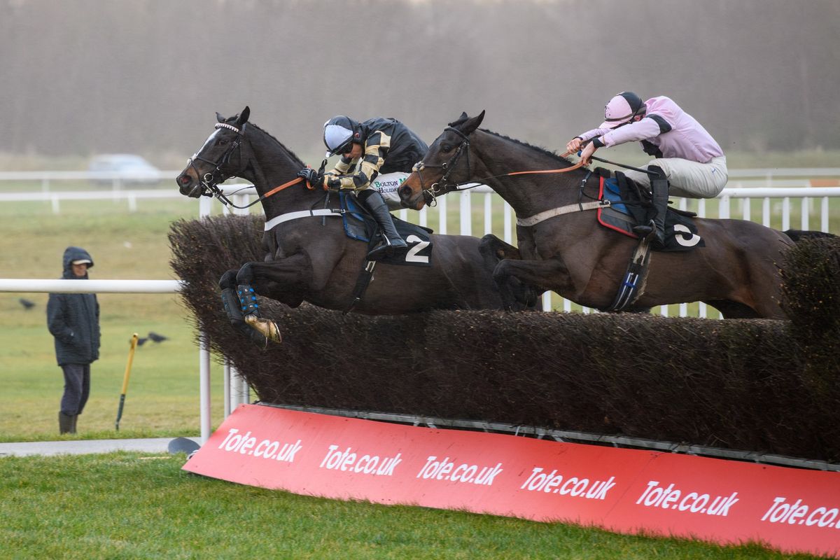 The Start of the Jumps Saltire Raceday