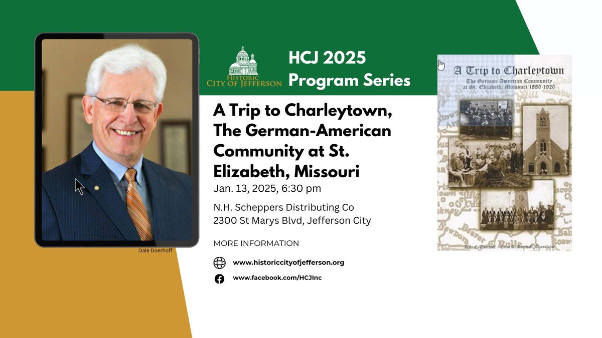 HCJ Educational Series: A Trip to Charleytown: The German-American Community at St. Elizabeth