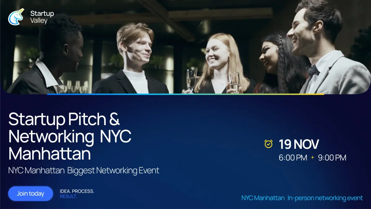 Startup Pitch & Networking NYC Manhattan