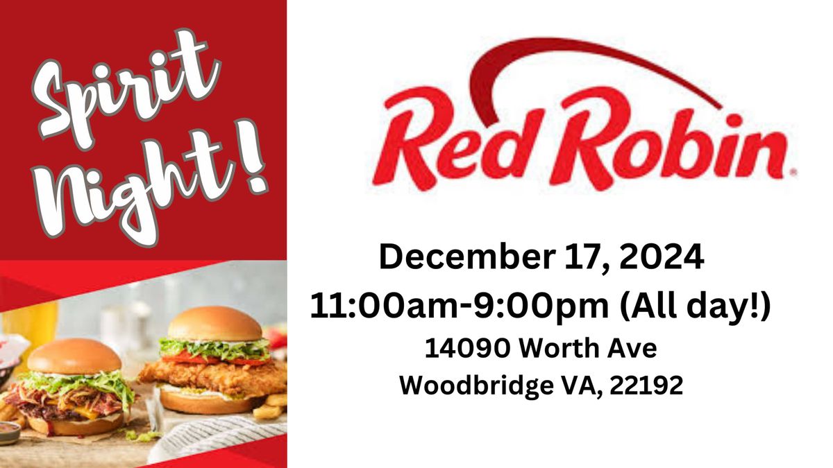 Spirit Night at Red Robin