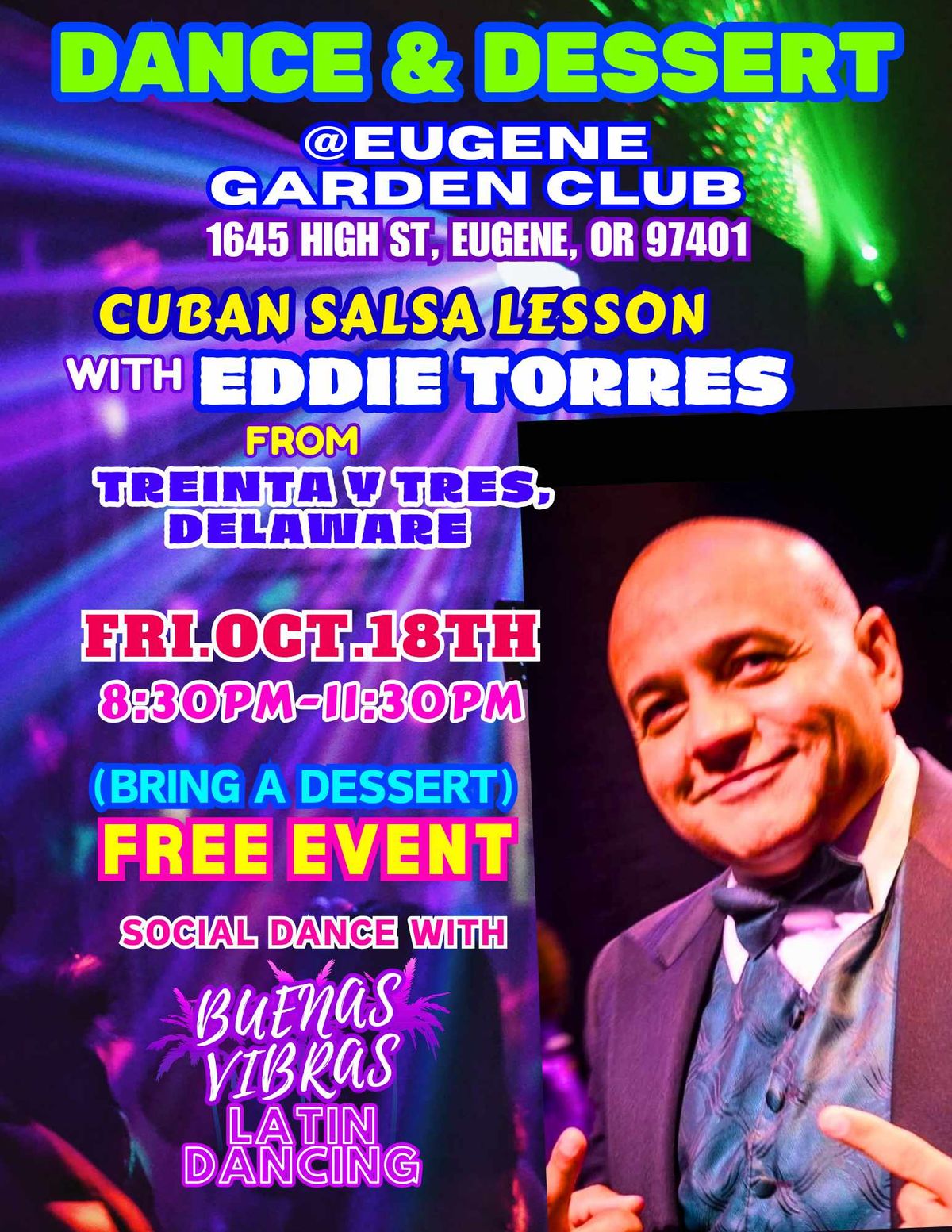 Dance & Dessert with Eddie Torres 