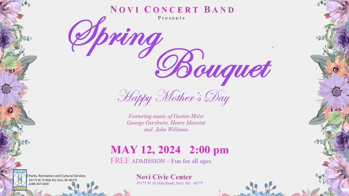 Novi Concert Band's Spring Bouquet Concert