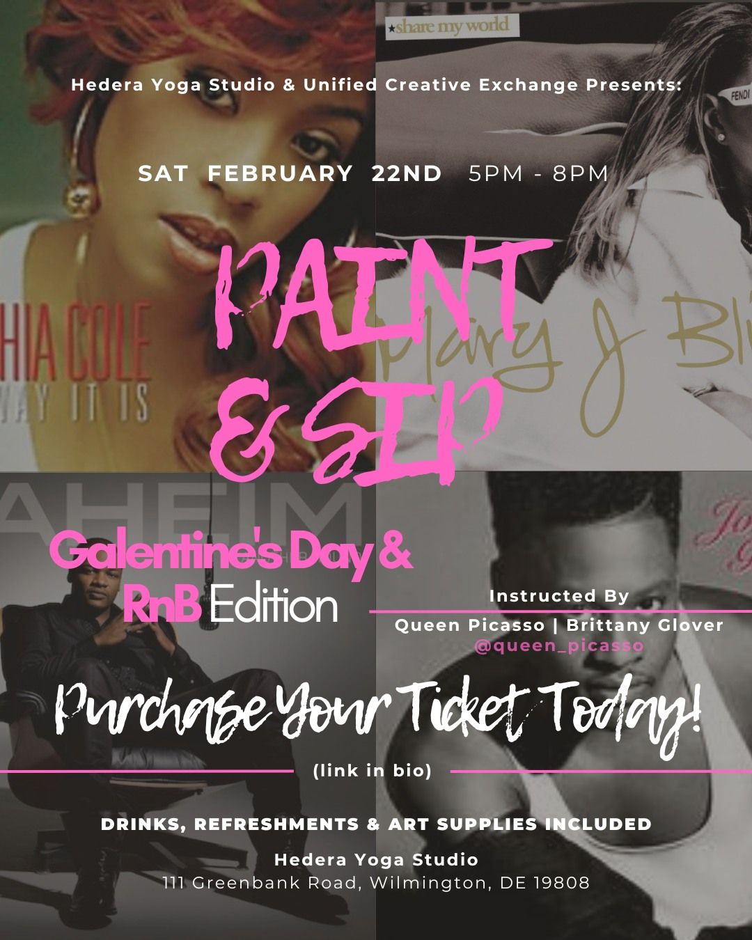 Paint & Sip: Galentine & R&B Edition