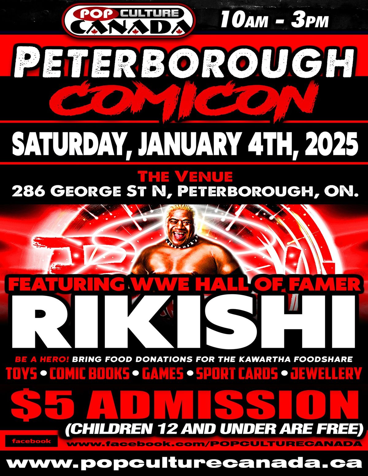 Peterborough Comicon : w  WWE SUPERSTAR RIKISHI : January 4th 2025