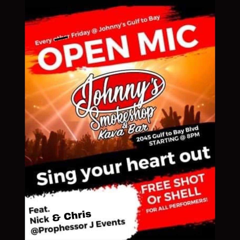 Prophessor J Presents Open Mic @ Johnny's Gulf to Bay