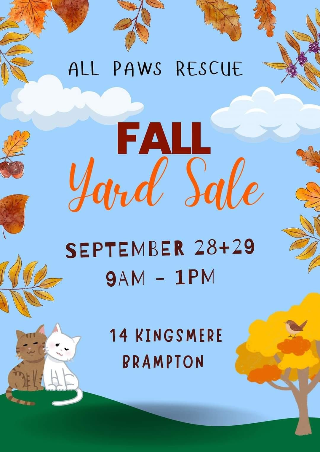 All Paws Rescue Fall Yard Sale