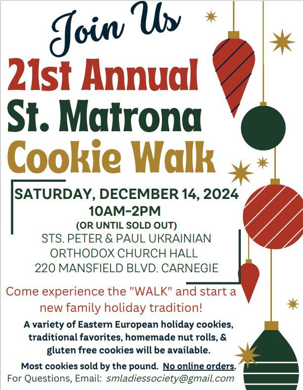 21st Annual Cookie Walk