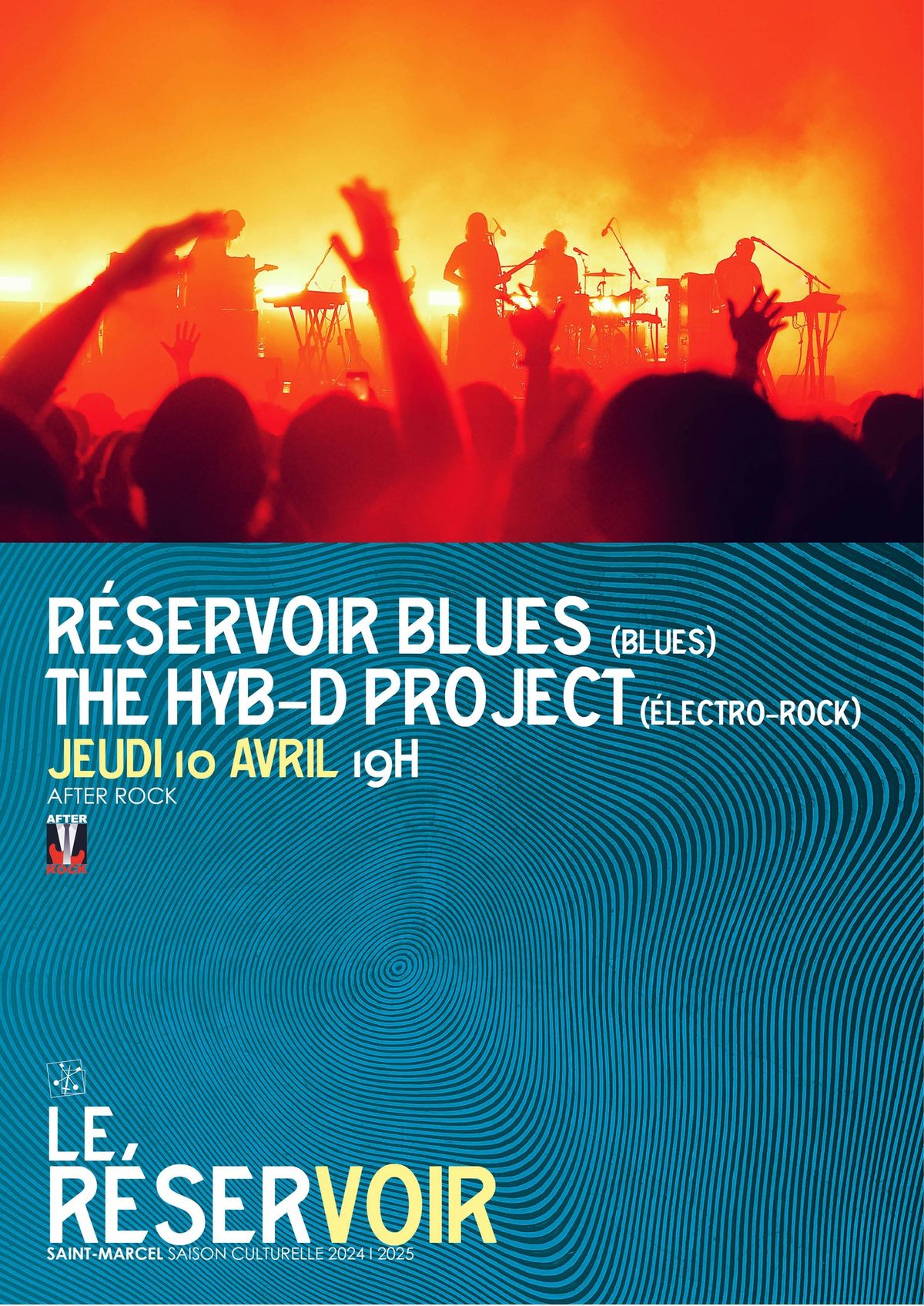 R\u00c9SERVOIR BLUES (BLUES) & THE HYB-D PROJECT (\u00c9LECTRO-ROCK) 