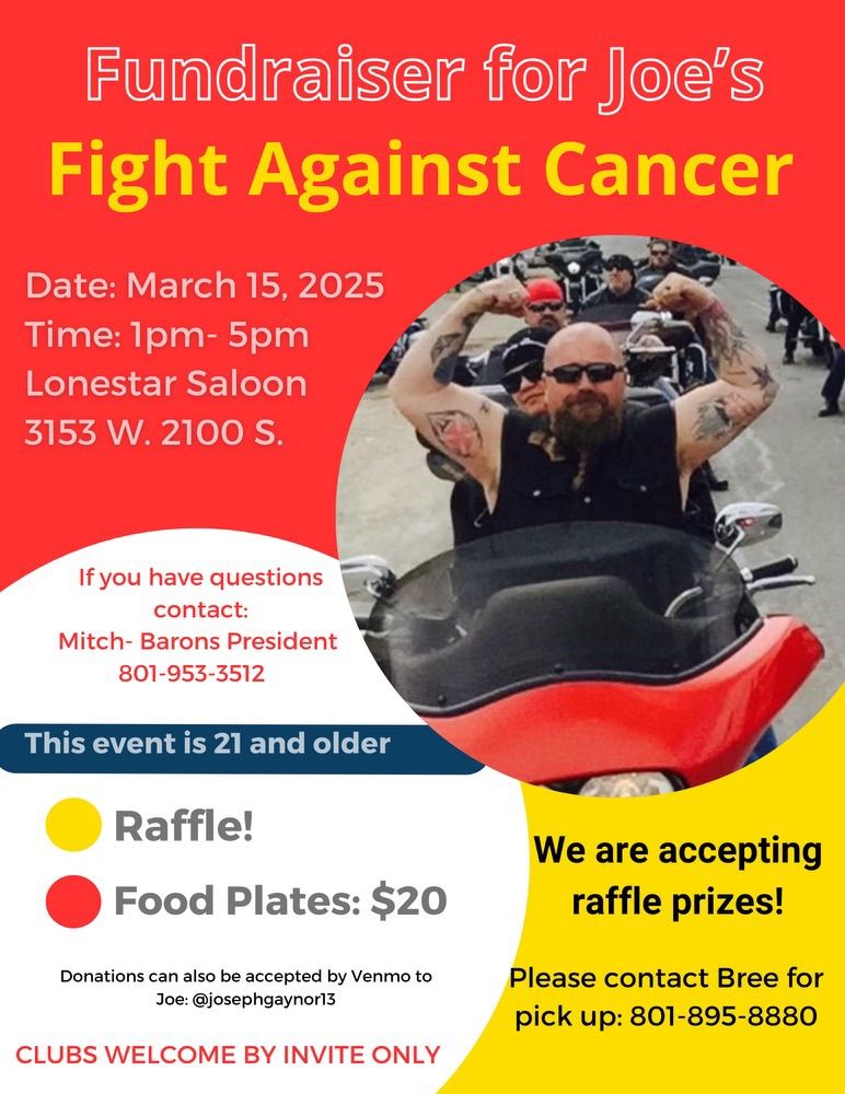 Fundraiser for Joe\u2019s Fight Against Cancer