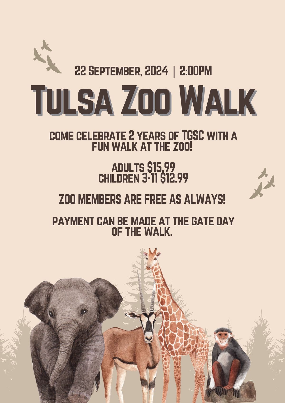 TGSC 2nd Anniversary Zoo Walk 