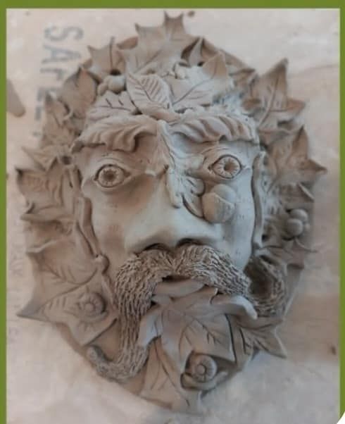 Ceramic Green Man Plaque Workshop 