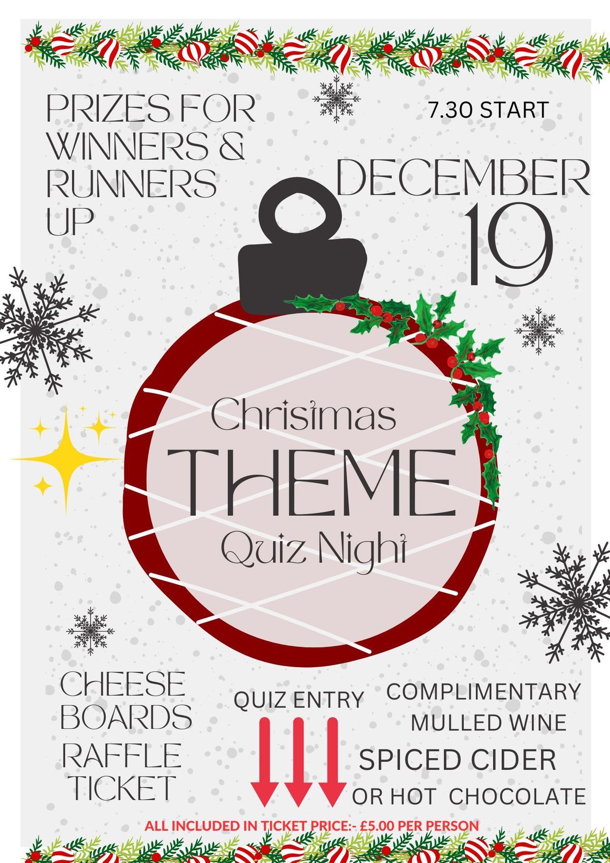  CHRISTMAS THEMED QUIZ NIGHT