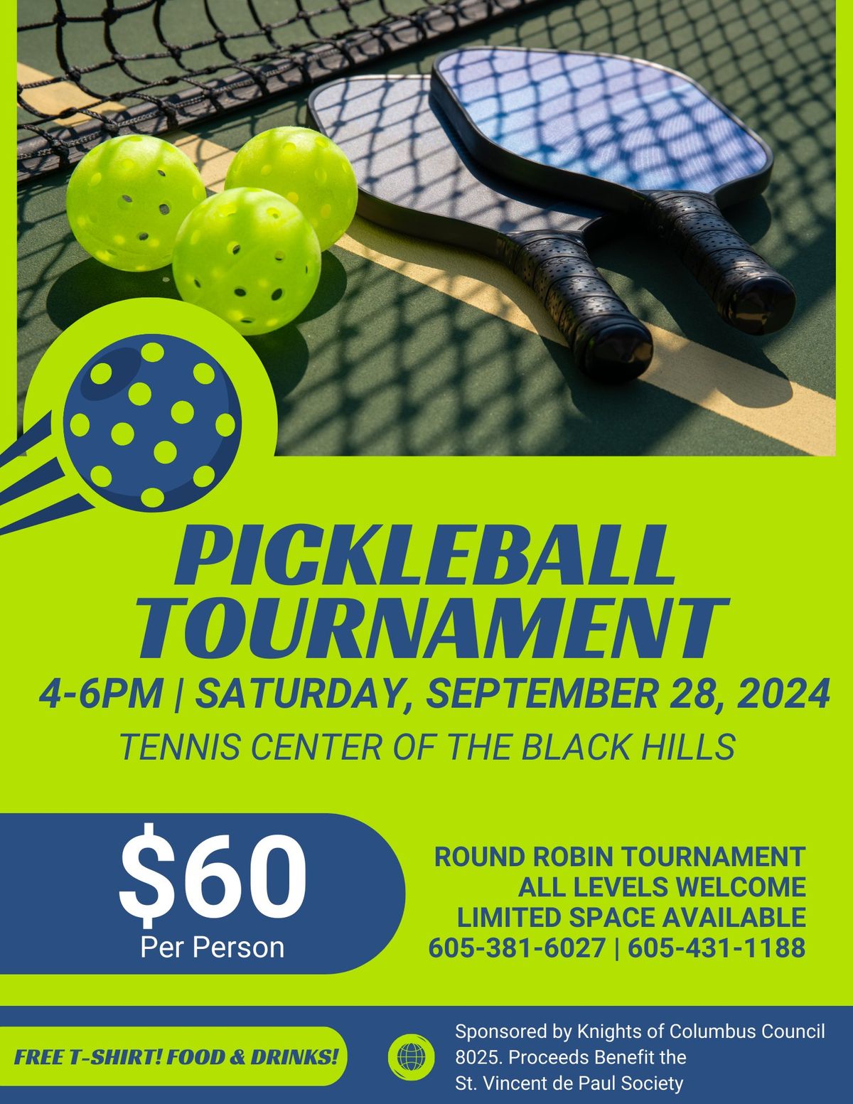 Helping Hands PIckleball Tournament at Tennis Center of the Black Hills