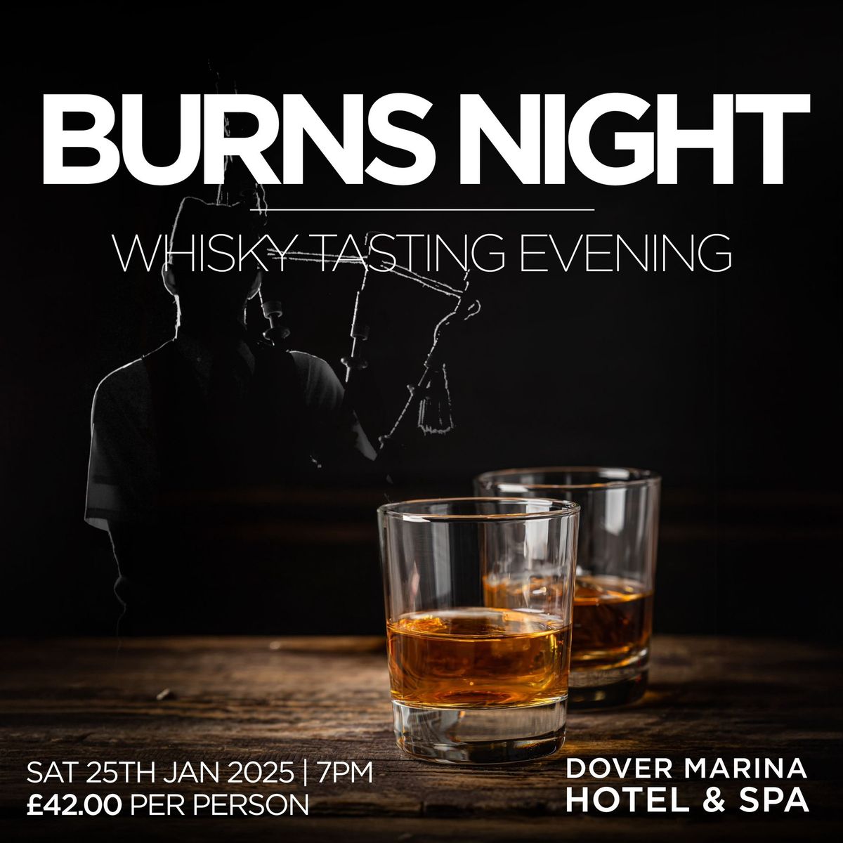 BURNS NIGHT Whisky Tasting Evening - Sat 25th January