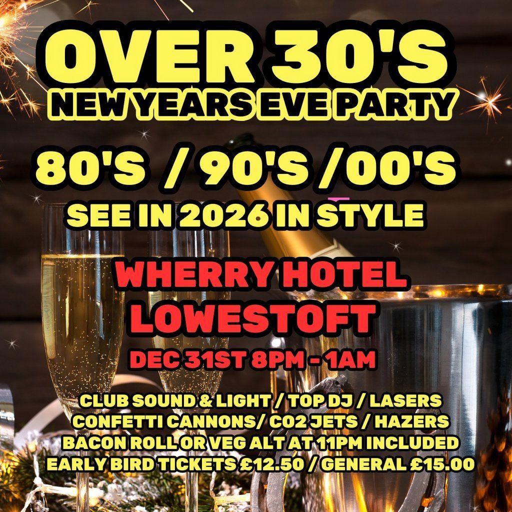 New Years Eve Party Night with The Over 30s Club