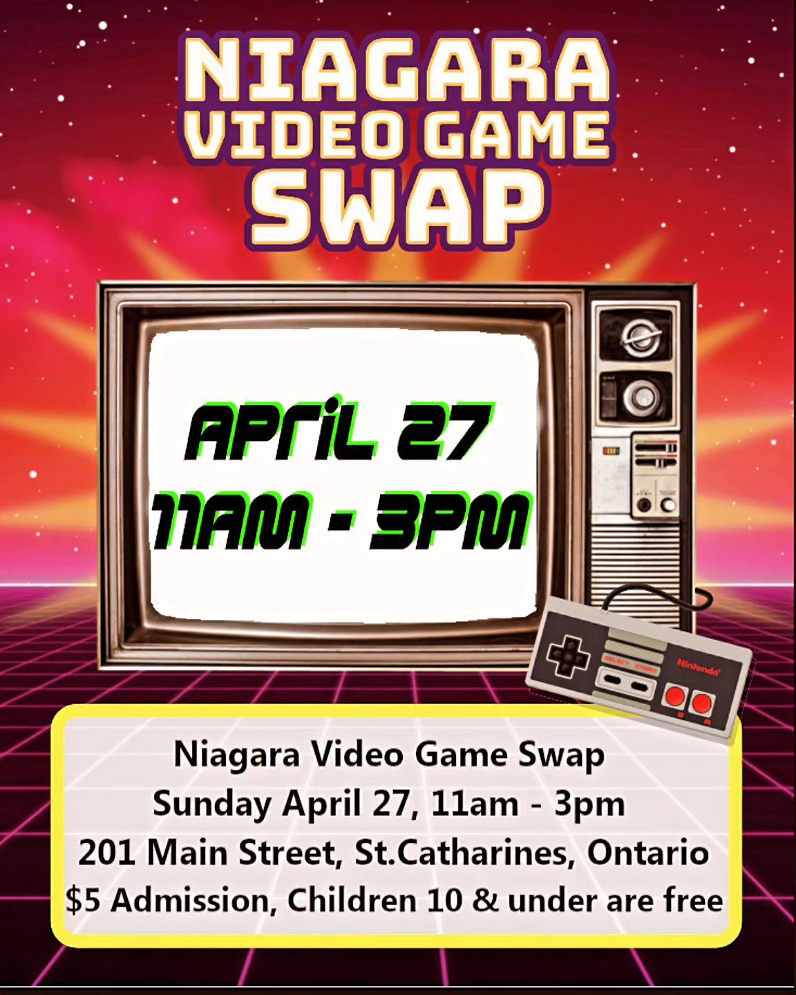 Niagara Video Game Swap