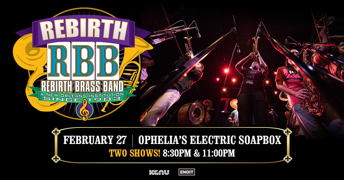 88.5 KGNU Presents: Rebirth Brass Band - Two shows!