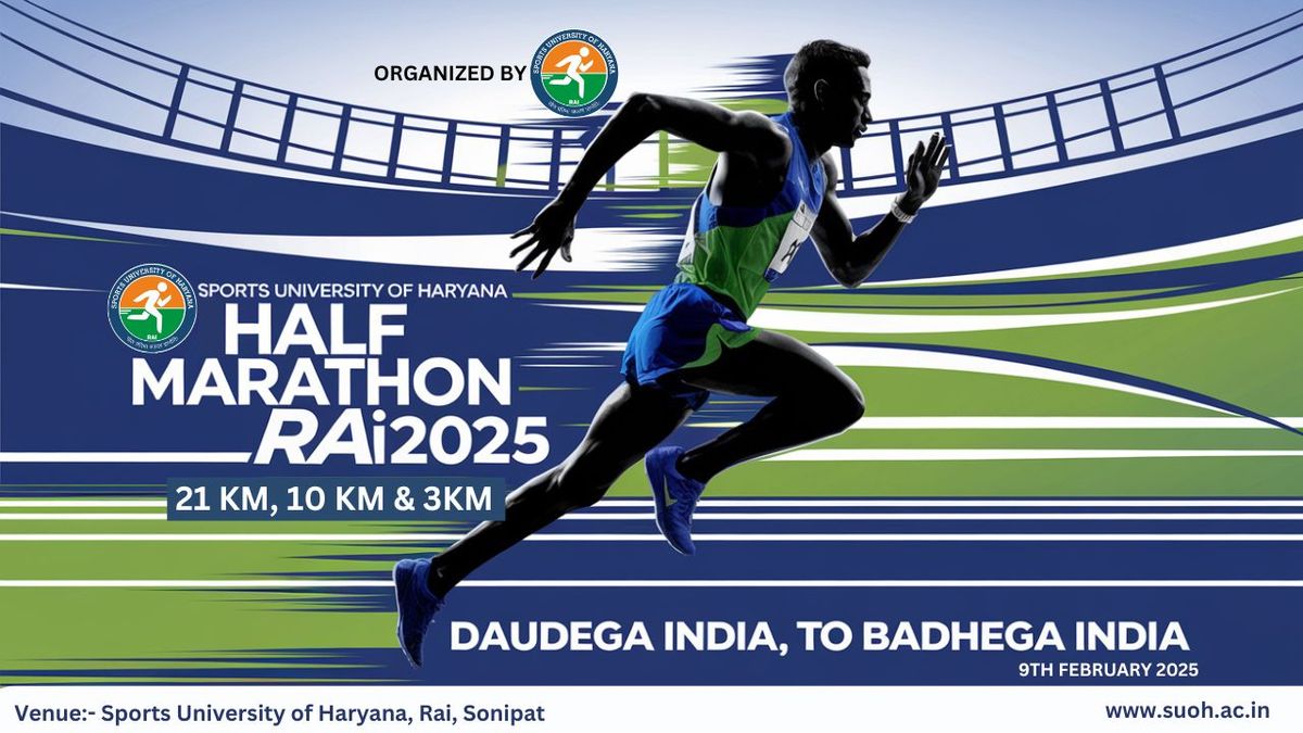 Sports University of Haryana Half Marathon Rai 2025