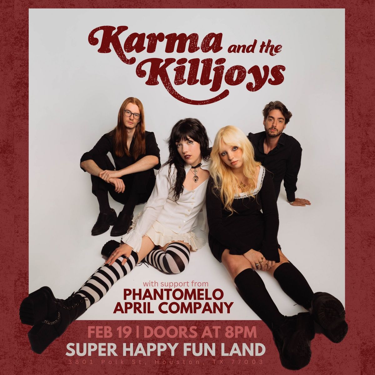 Karma and the Killjoys x Phantomelo x April Company at Super Happy Fun Land