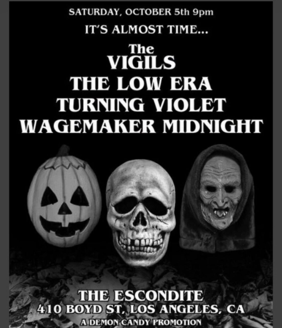 The Vigils Turning Violet The Low Era Wagemaker Presented by Demon Candy Promotionz!