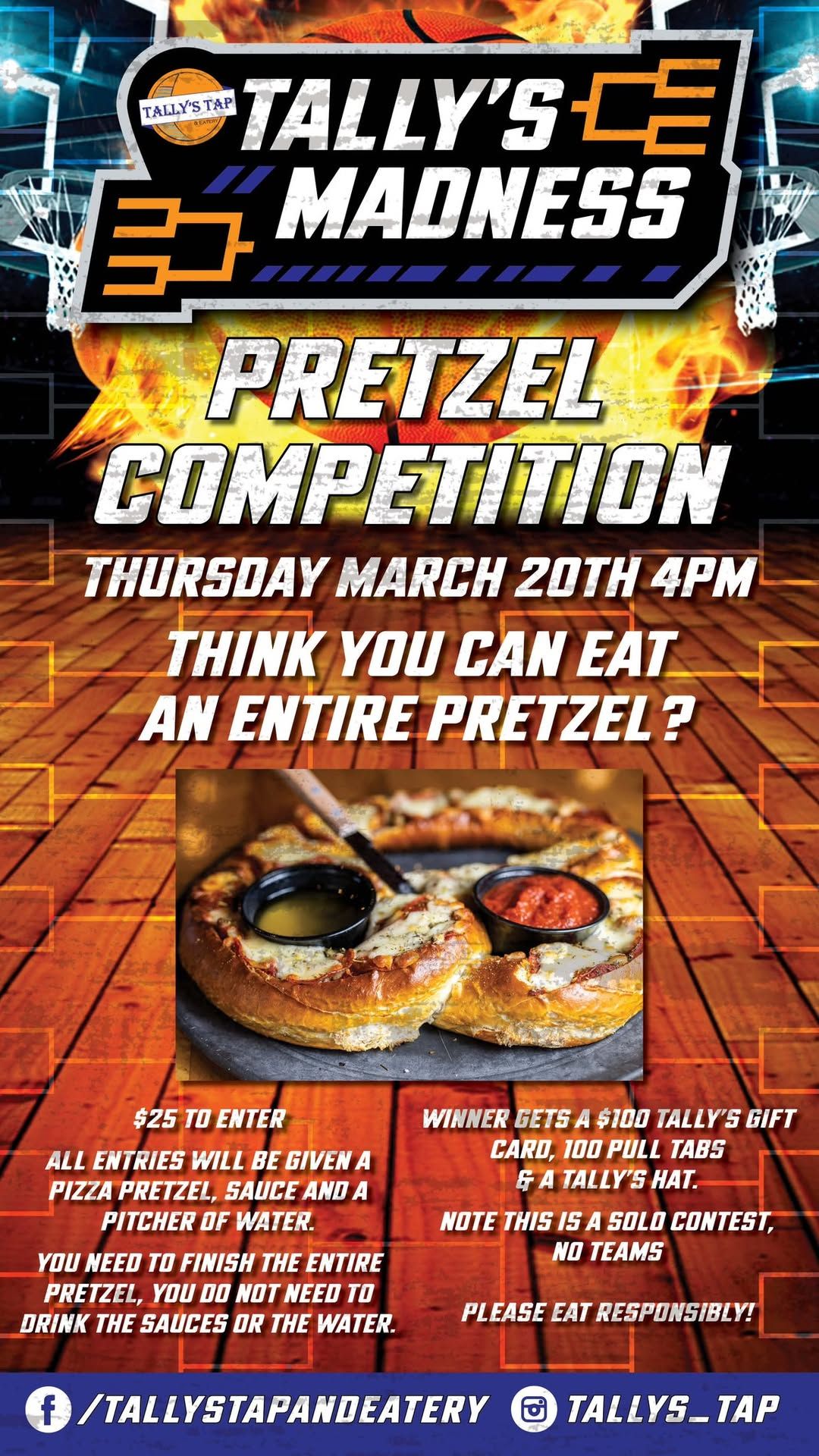 TALLY'S MADNESS PRETZEL COMPETITION