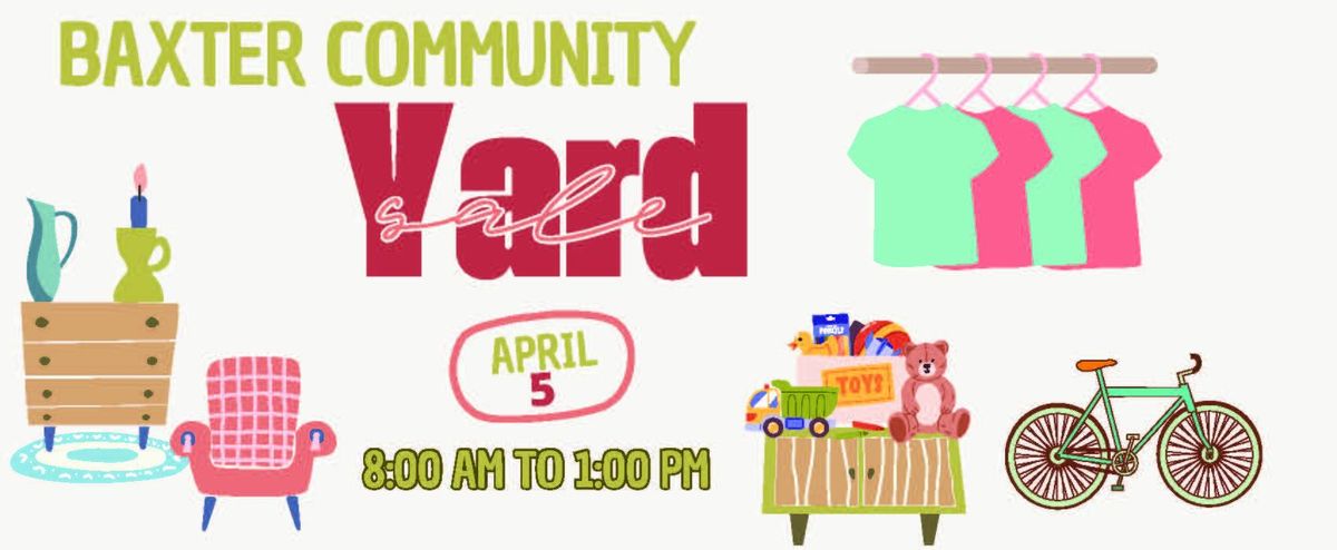 Baxter Village Community Annual Yard Sale