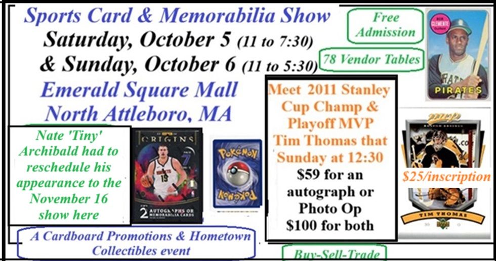 Our 2 day Sports Card & Autograph Show