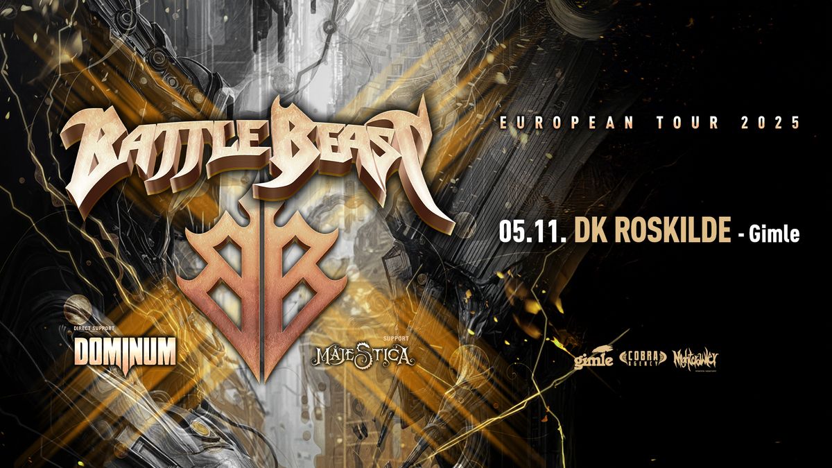 BATTLE BEAST + Dominum + Majestica p\u00e5 Gimle