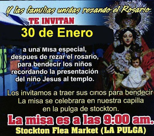 Rosario especial y misa celebrando a los ni\u00f1os y al beb\u00e9 Jes\u00fas