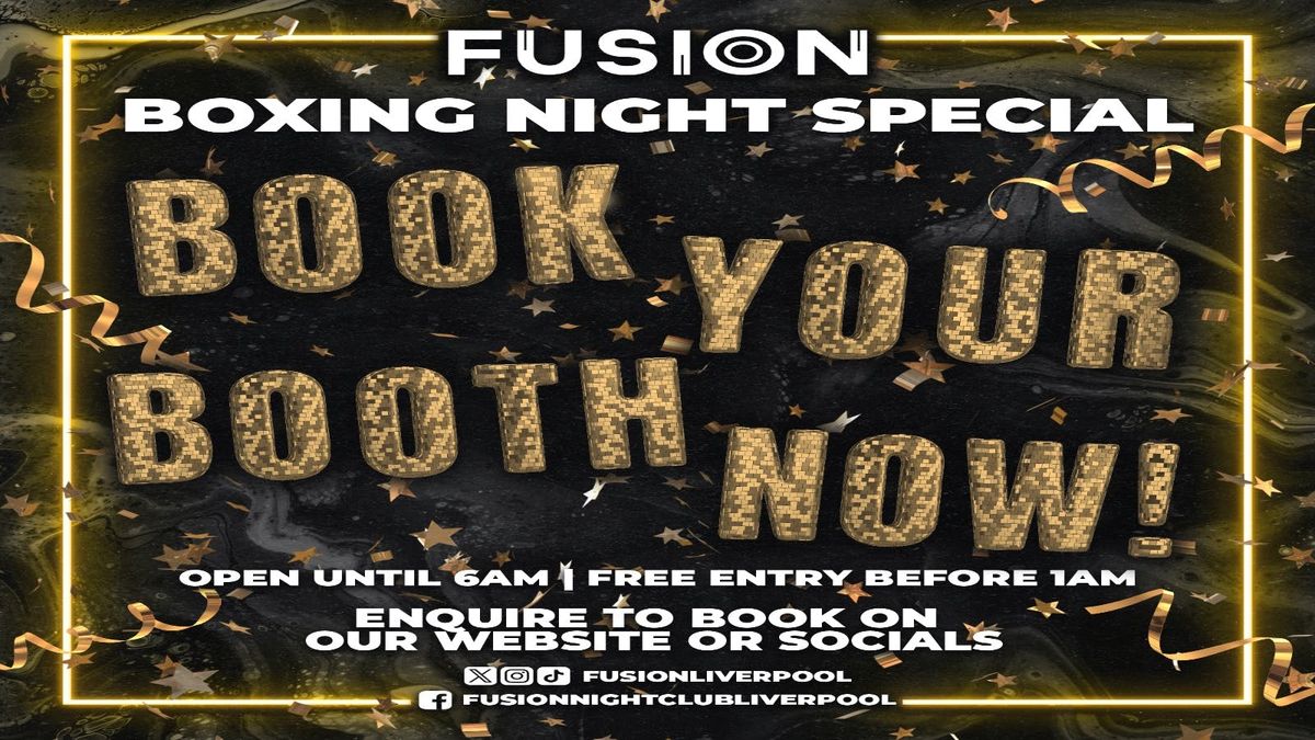 FUSION BOXING NIGHT SPECIAL