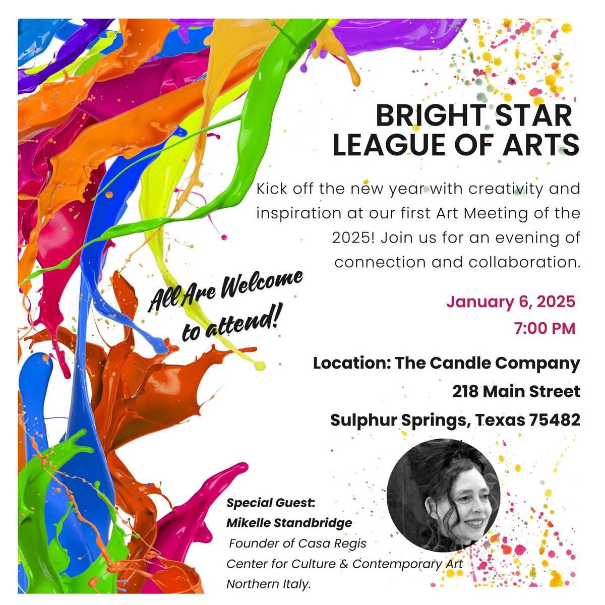 Bright Star League of Arts Monthly Meeting