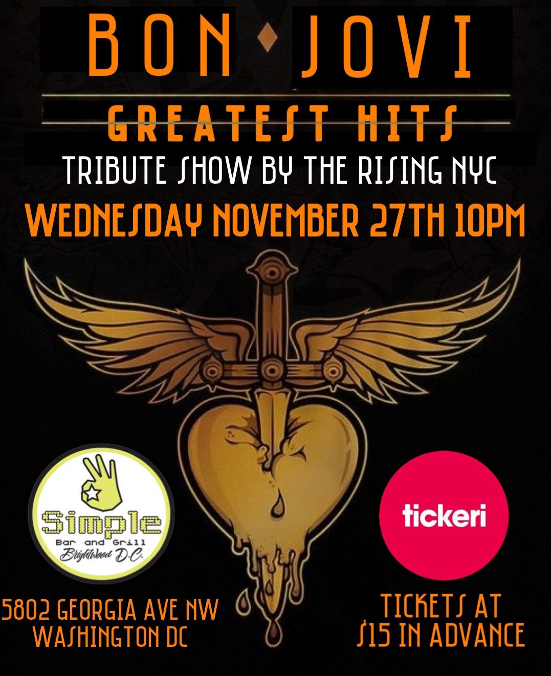 Bon Jovi Greatest Hits Tribute By The Rising NYC