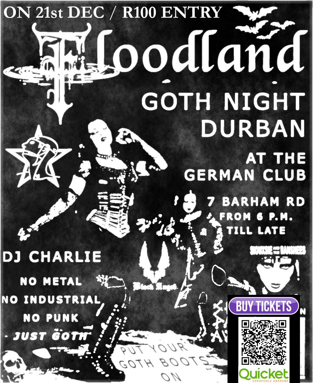 FLOODLAND PRESENTS GOTH NIGHT IN DURBAN