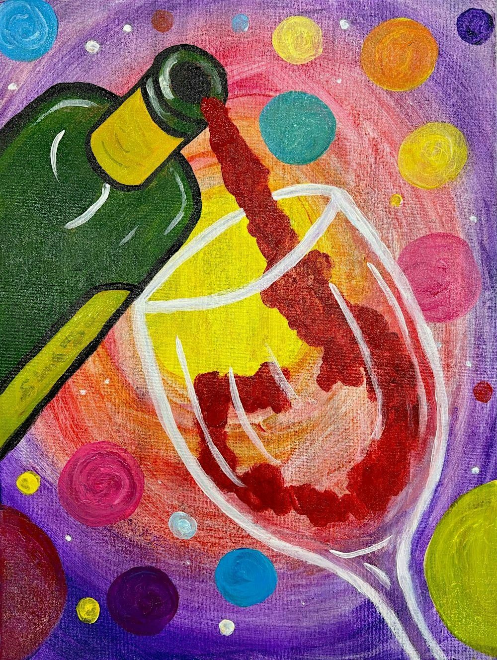 Colorful Wine Pour Cheers!