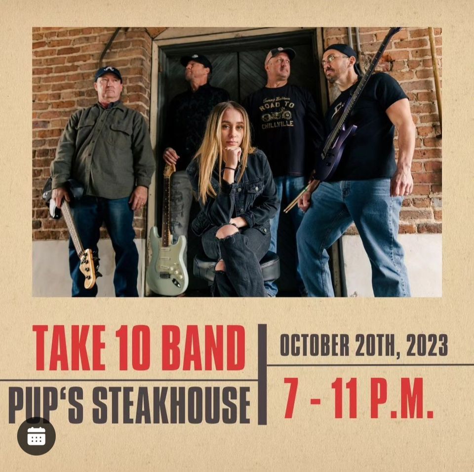 Take 10 Band @ Pup\u2019s Steakhouse, Wilson, NC