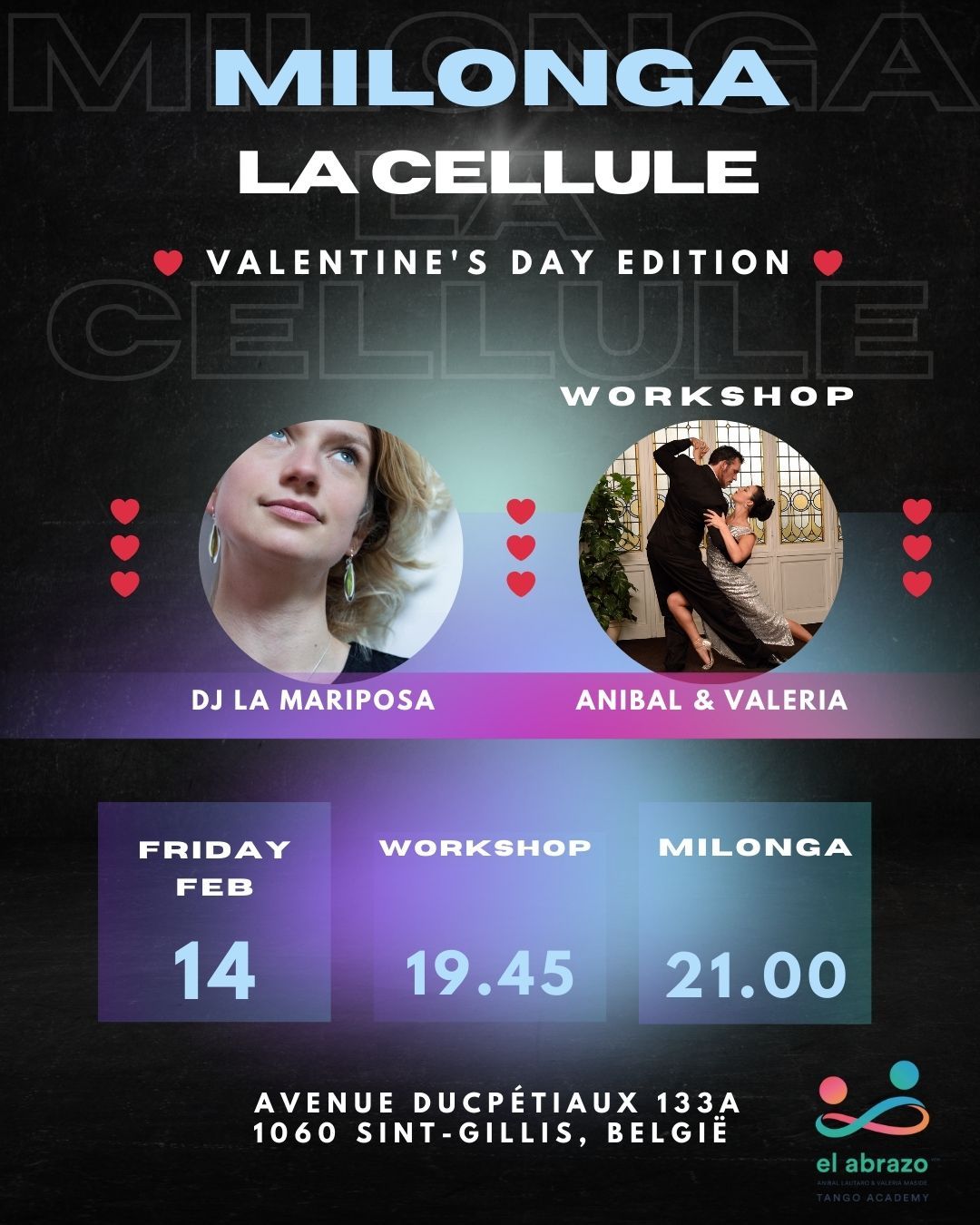 MILONGA LA CELLULE - SPECIAL VALENTINE'S DAY EDITION!! \u2764\ufe0f