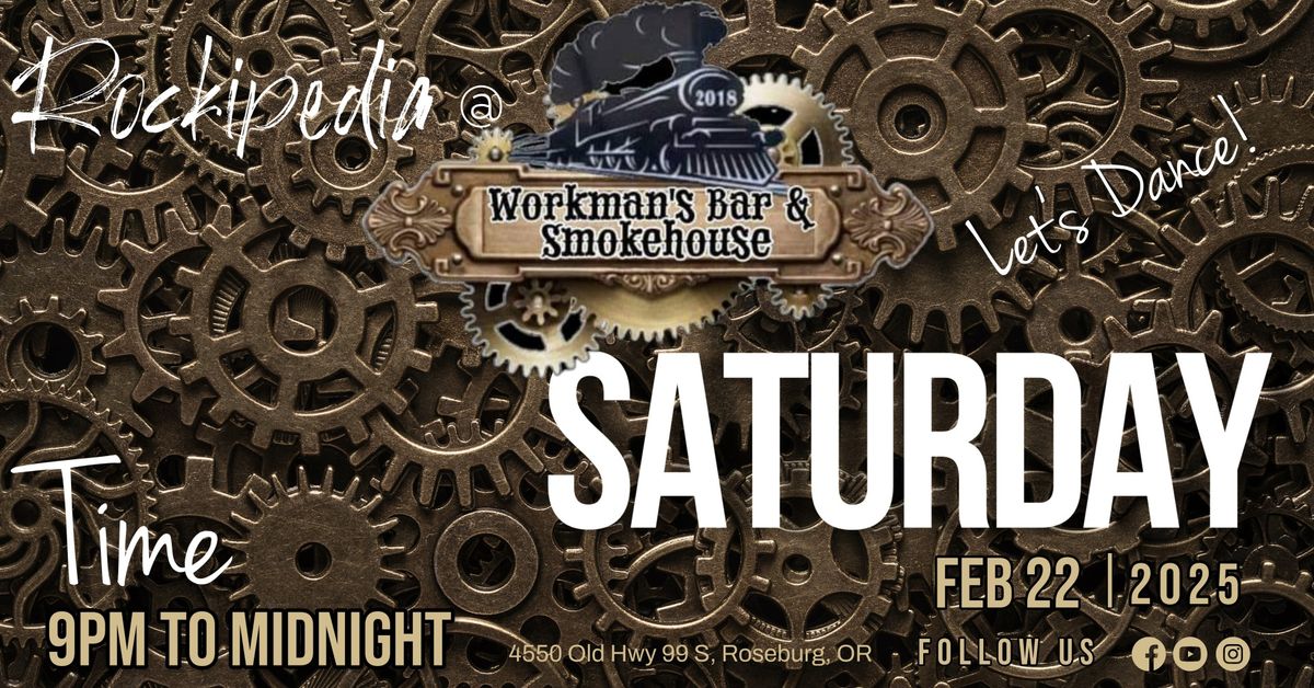 Rockipedia returns to Workman's Bar & Smokehouse in Roseburg!