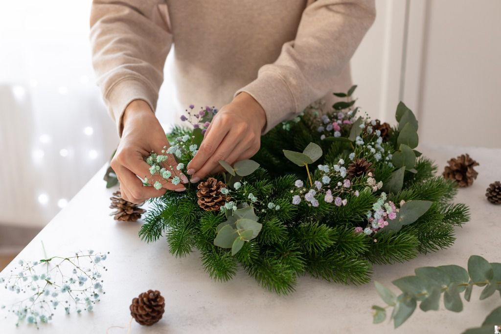 Festive Wreath Making with Cocktails & Canapes