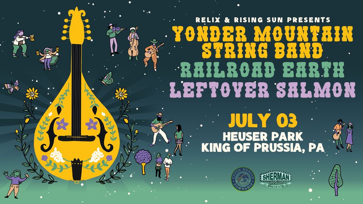 Yonder Mountain String Band x Railroad Earth x Leftover Salmon at Heuser Park in KOP 7\/3