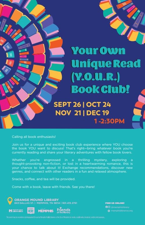 Your Own Unique Read (Y.O.U.R.) Book Club!