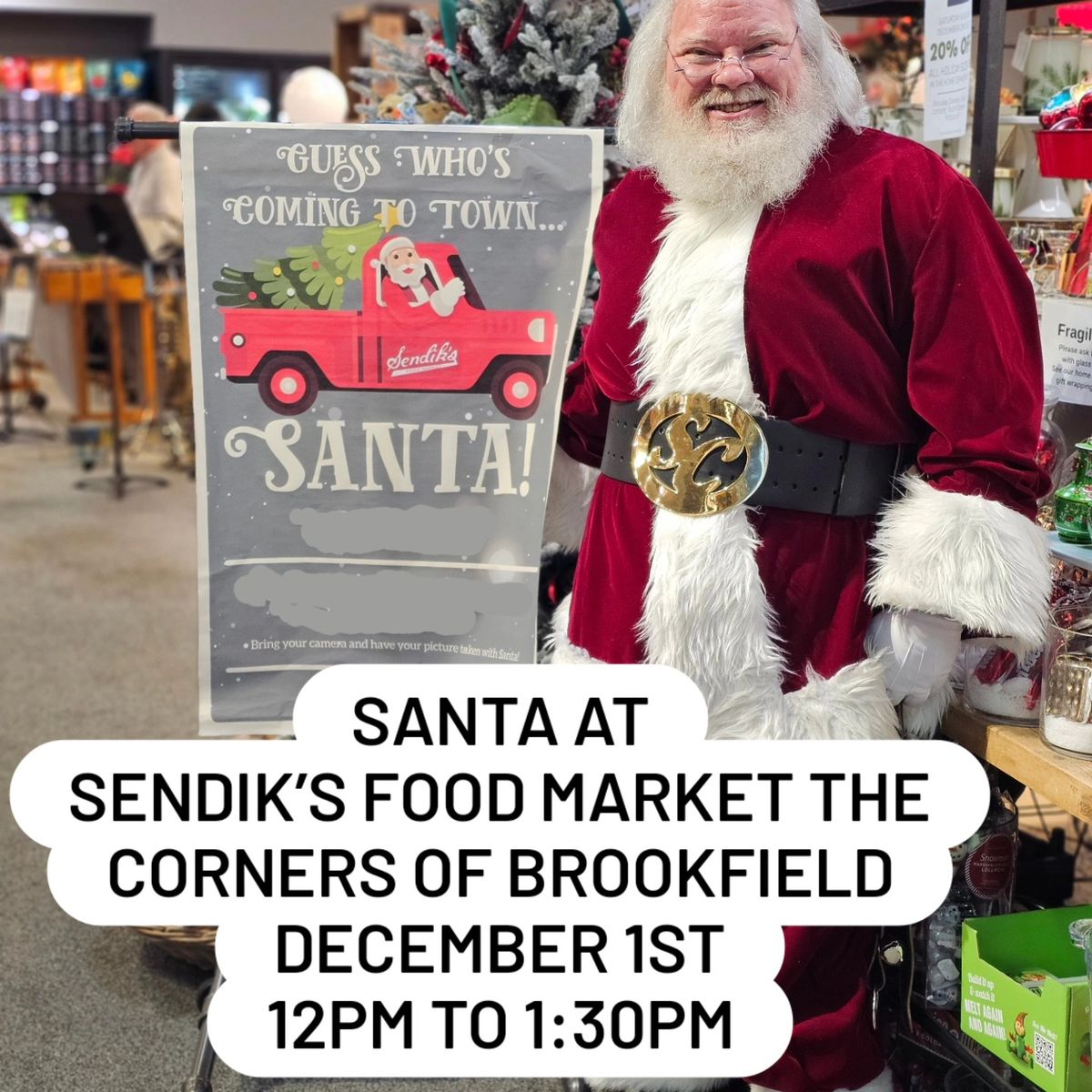 Meet Santa Claus at Sendik's Brookfield 