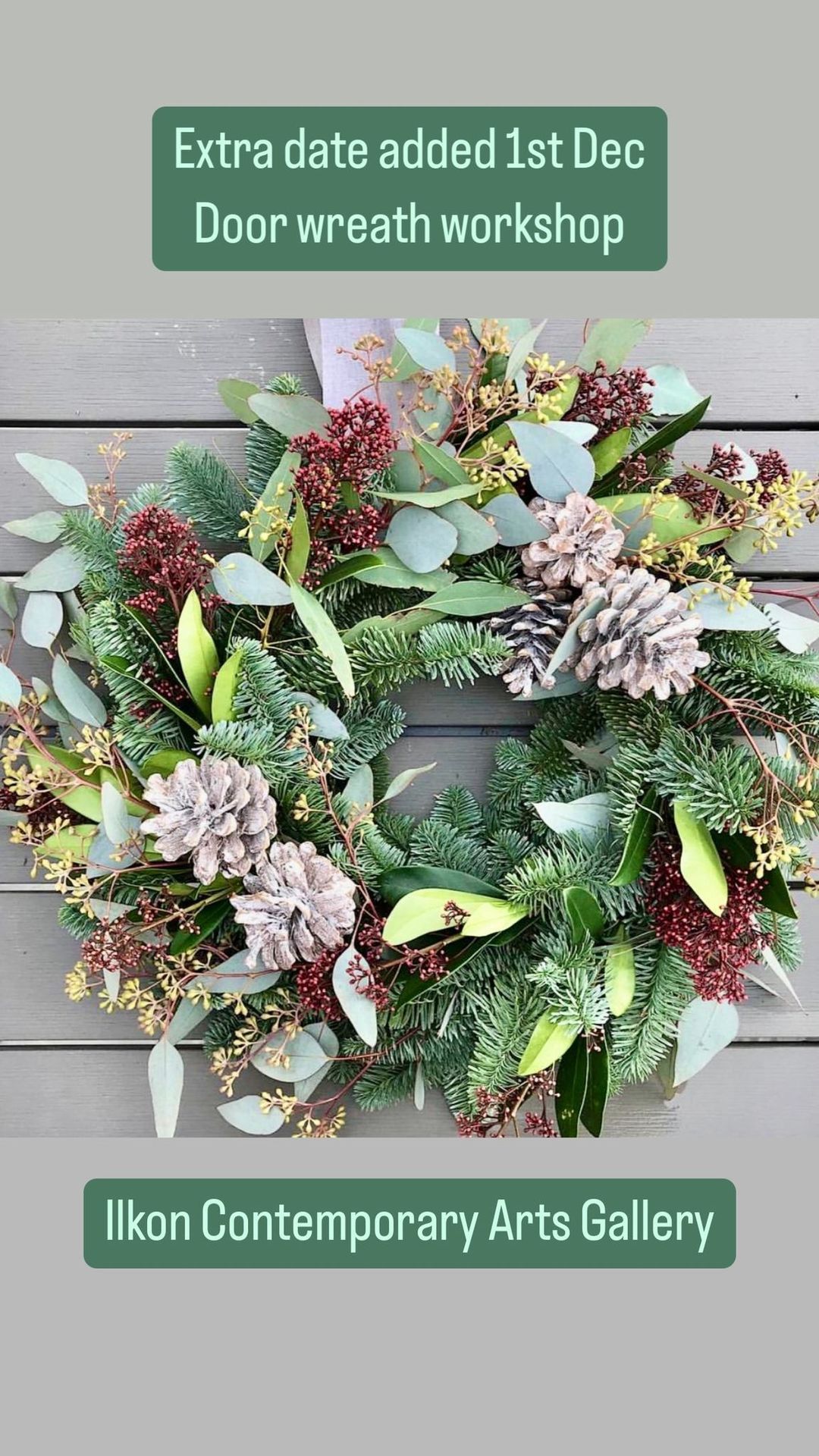 Dec 1st  2024- Christmas door wreath workshop  \u2014 Inspired Floristry