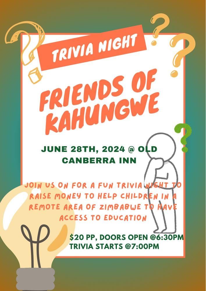 Friends of kahungwe quiz night 