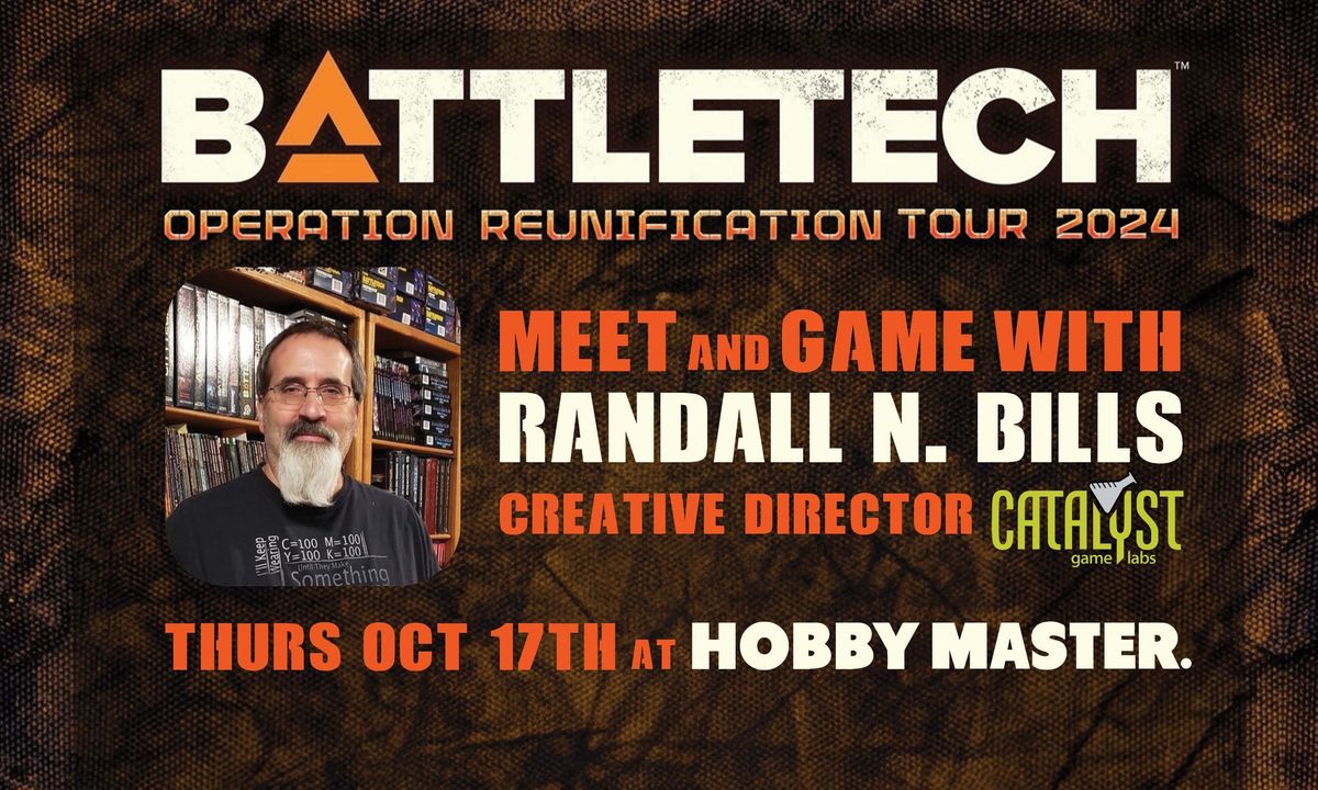 BattleTech: Meet Randall N. Bills at Hobby Master