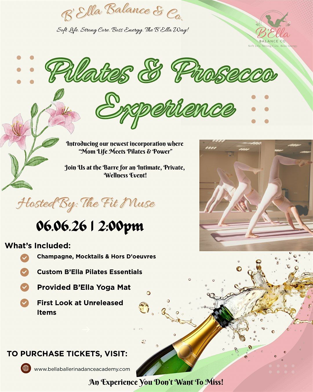 A Pilates & Prosecco Experience