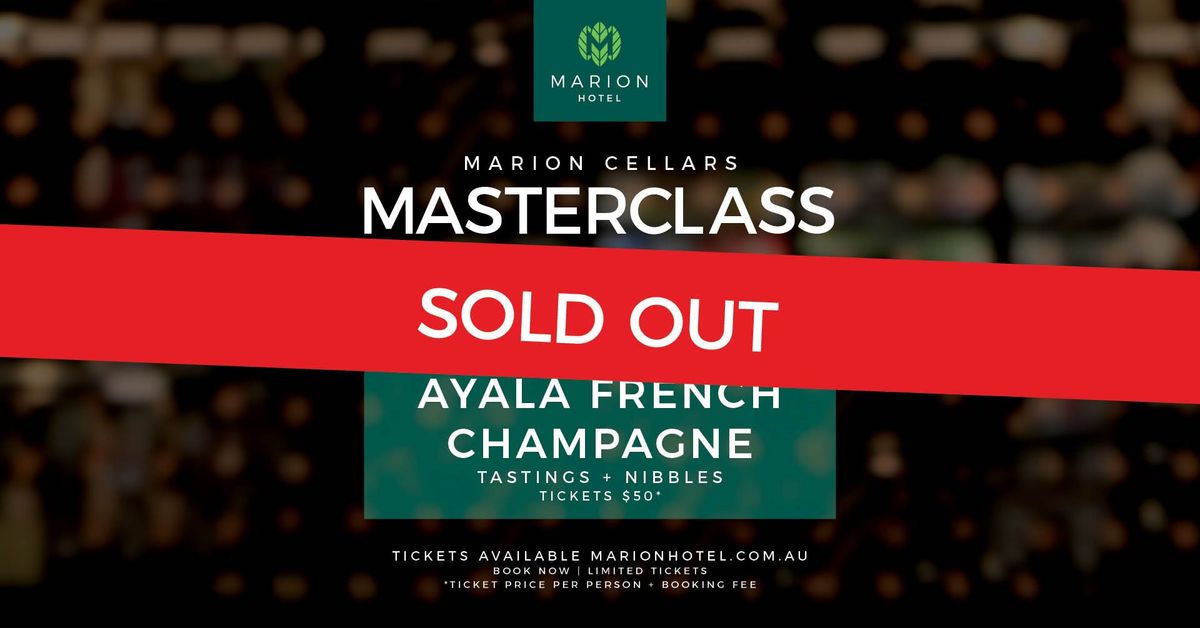 Marion Cellars I Bollinger V Ayala Champagne Masterclass