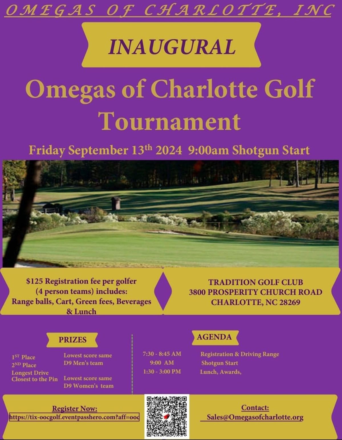 Omegas of Charlotte Inaugural Golf Tournament 2024