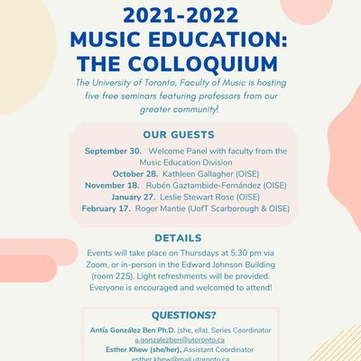 The Music Education Colloquium Committee